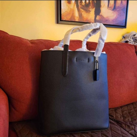 Brand Coach Bag, black pebbled leather - Picture 2 of 5